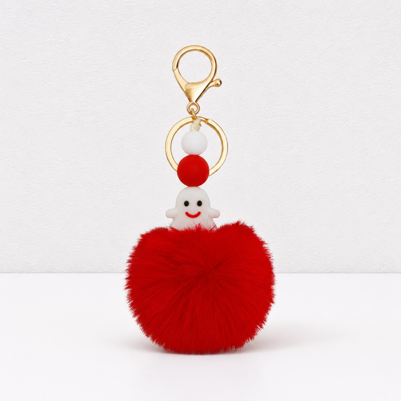 CouldNook Halloween Keychain Charm - Beaded Loops and Rope Motifs