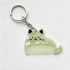 CouldNook Cat Comb Keychain - Whiskers and Tail