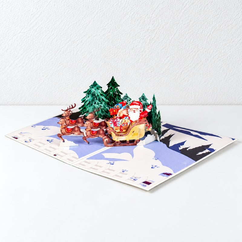 CouldNook Christmas Pop Up Greeting Card - Dimensional Holiday Scenes