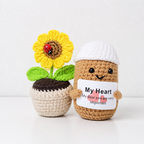 CouldNook Sunflower Gift Box Set - Paired Message Figure