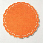 CouldNook Embroidered Round Placemat - Visible Embroidered Detail Home Display