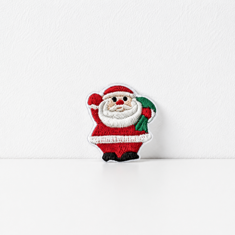 CouldNook Christmas Embroidered Patch - Snowman Tree and Holiday Motifs