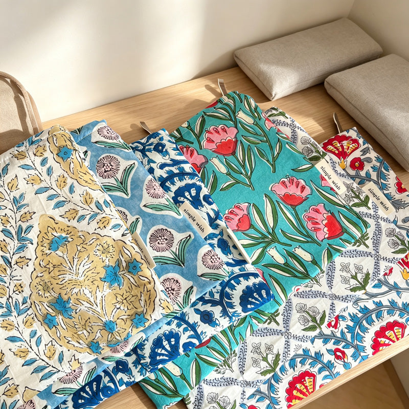 CouldNook Floral Cosmetic Bag - Six Zippered Travel Designs