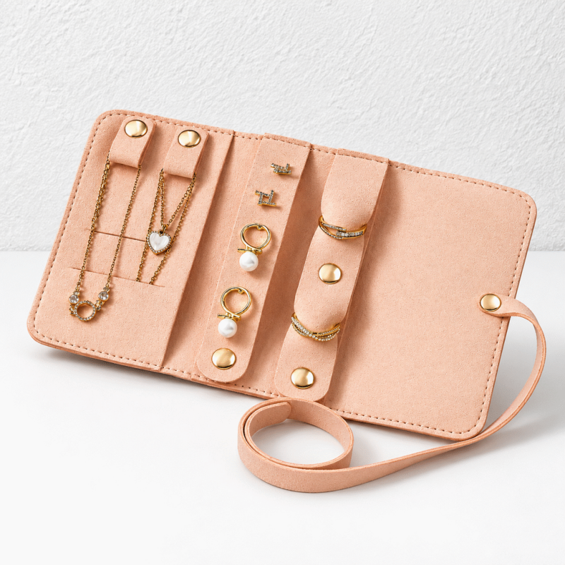 CouldNook Travel Jewelry Organizer - Wrap and Pouch Options