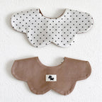 Reversible Scalloped Baby Bib in Assorted Prints
