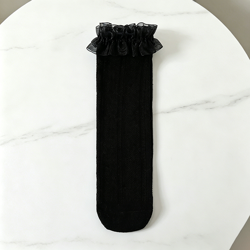 CouldNook Ruffle Bow Kids Socks - Sweet Outfit Accent