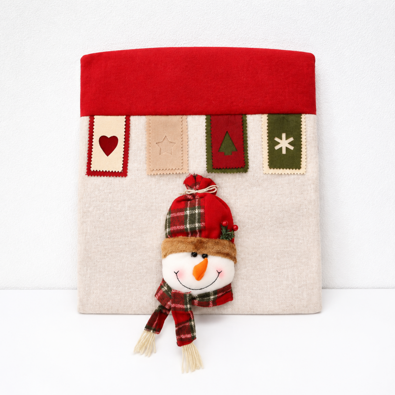CouldNook Christmas Chair Back Cover - Character Faces and Seasonal Patterns