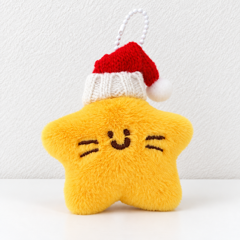 CouldNook Plush Star Charm - Expressive Faces and Playful Character Details