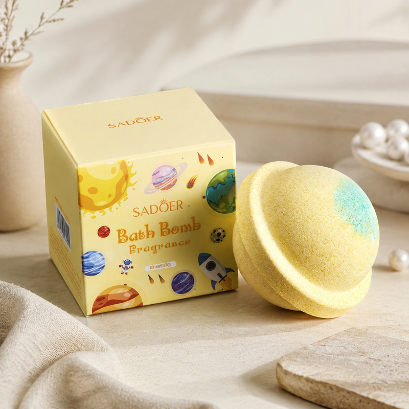 CouldNook Planet Bath Bomb - Ringed Sphere and Color Options