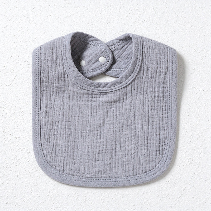 Four-Layer Cotton Gauze Bib with Bound Edges
