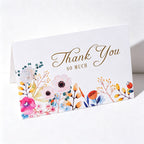 CouldNook Thank You Greeting Card - Floral Border Designs