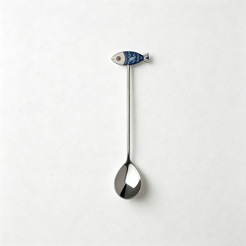 CouldNook Stainless Steel Serving Spoon - Sculpted Small Scale Design