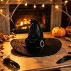 CloudNook Buckle Witch Hat‑Halloween Cosplay Party Accessory