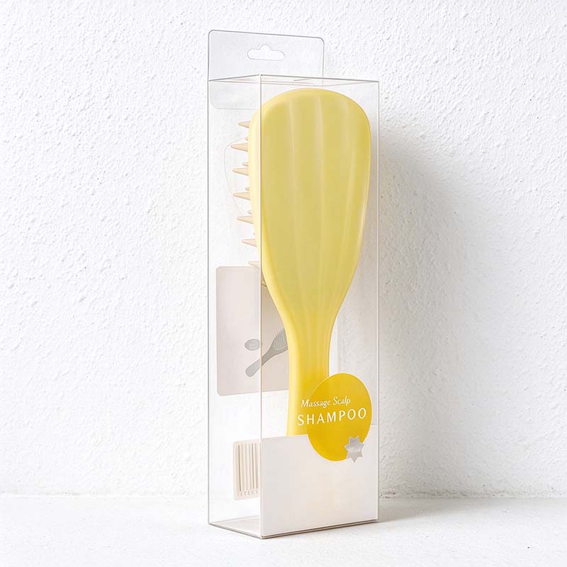 CouldNook Ginkgo Shampoo Brush - Long Handle Silicone Teeth