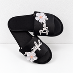 CouldNook Lettered Floral Slippers - Seven Festive Colors Collection