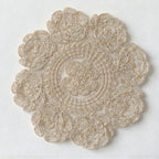 CouldNook Rose Table Mat - Sheer Mesh and Embroidered Floral Border