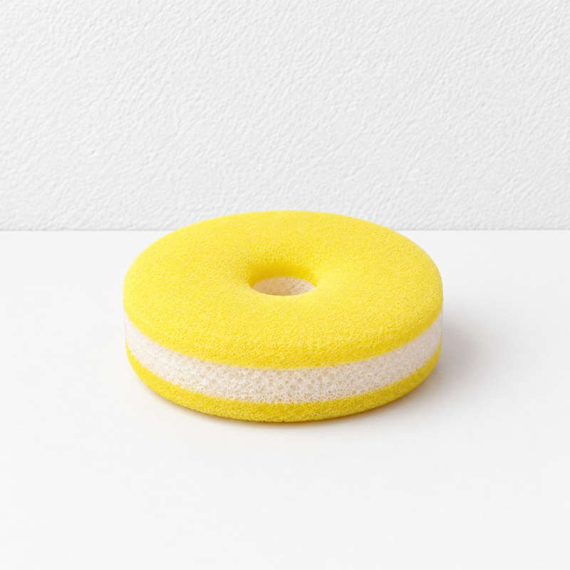 Double-Sided Dishwashing Sponge with Textured Back