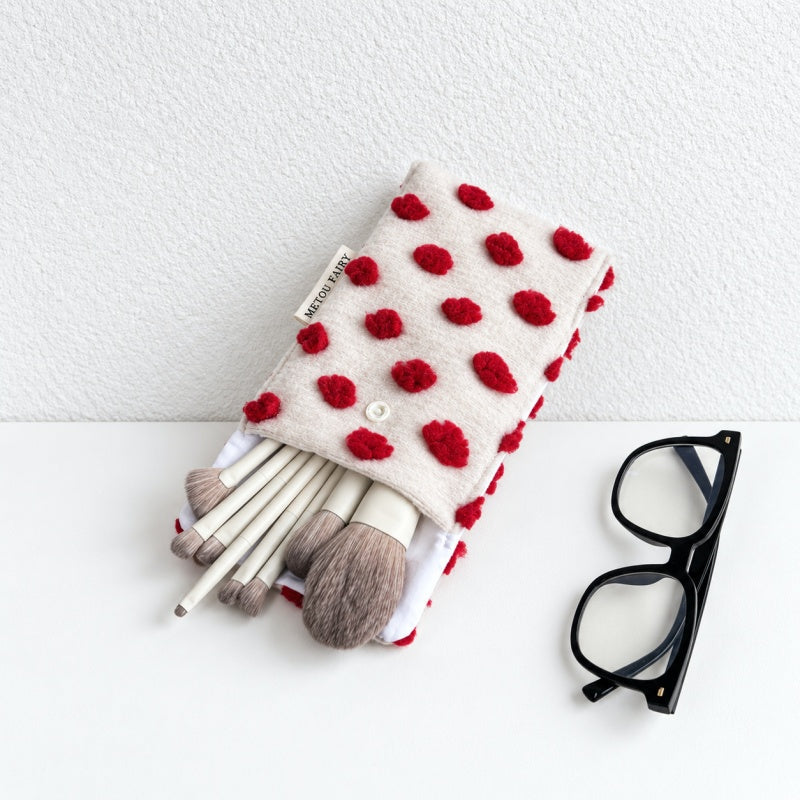 CouldNook Patterned Eyeglass Pouch - Long Shape and Snap Flap
