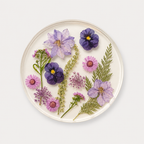 CouldNook Transparent Acrylic Flower Coaster - Tabletop Home Accent