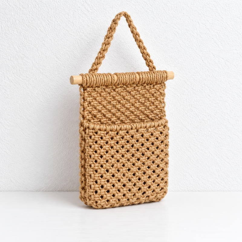 CouldNook Woven Hanging Storage Pocket - Knotted Mesh