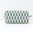 CouldNook Botanical Makeup Pouch - Quilted Box Shape