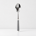 CouldNook Ceramic Handle Flatware - Geometric Pattern Dining Collection