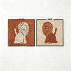 CouldNook Animal Jacquard Cotton Washcloth - Woven Characters And Contrasting Reverse