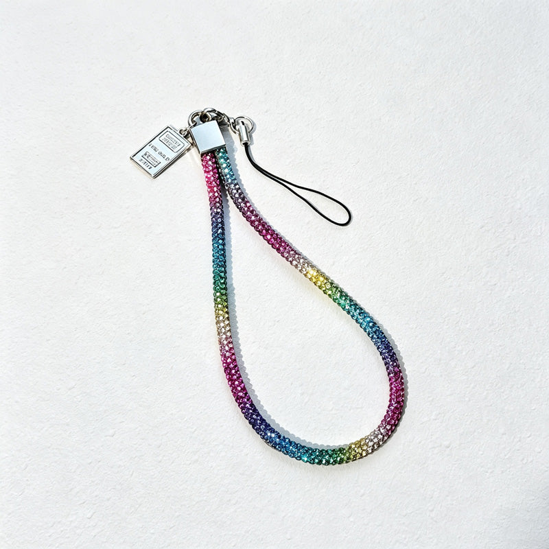 CouldNook Reflective Mesh Crossbody Phone Strap - Clear Phone Tab
