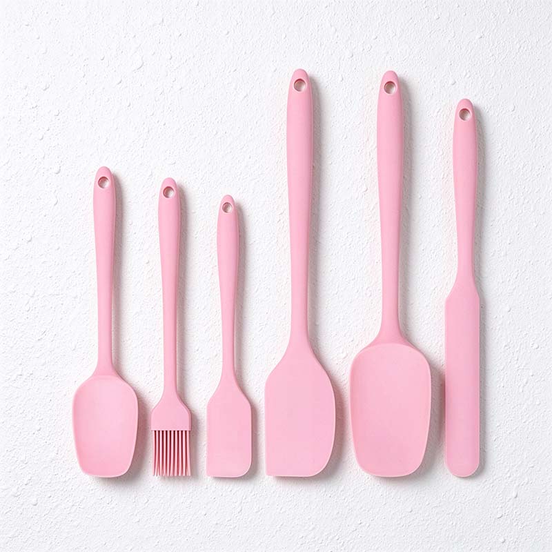 CouldNook Silicone Baking Tool Set - Six Coordinated Mixing Utensils