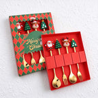 CouldNook Christmas Cutlery Set - Character Tops and Decorative Charm Designs