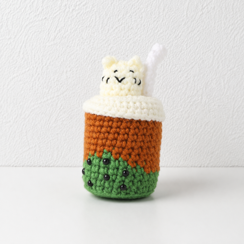 CouldNook Yarn Drink Cup Ornament - Assorted Topping Details