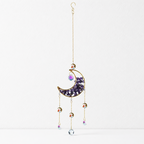 CouldNook Gemstone Moon Suncatcher Ornament - Cascading Star Drops