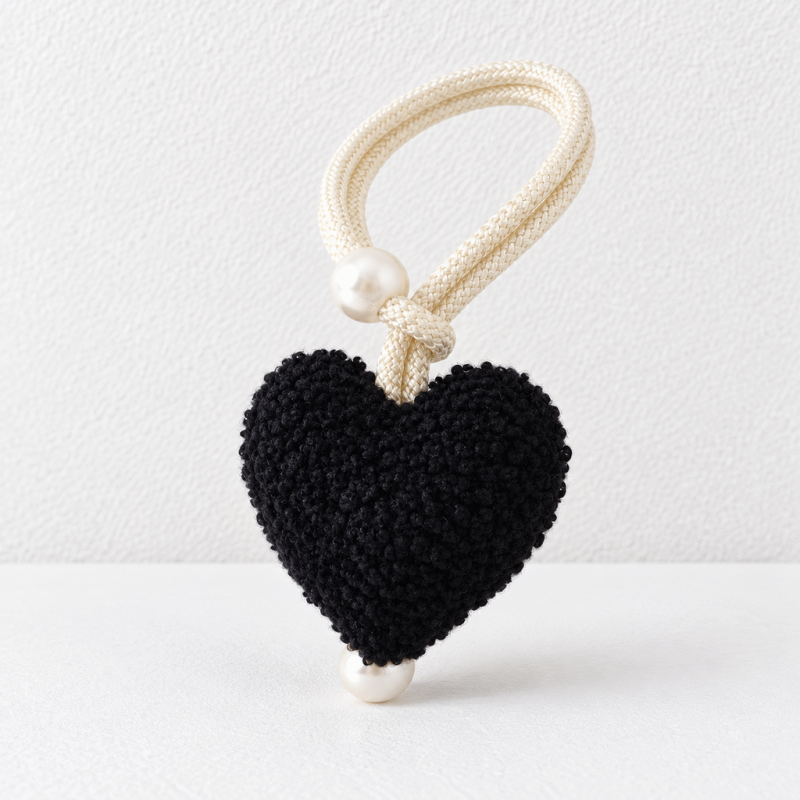 CouldNook Heart Curtain Tieback - Plush Pendant and Beads