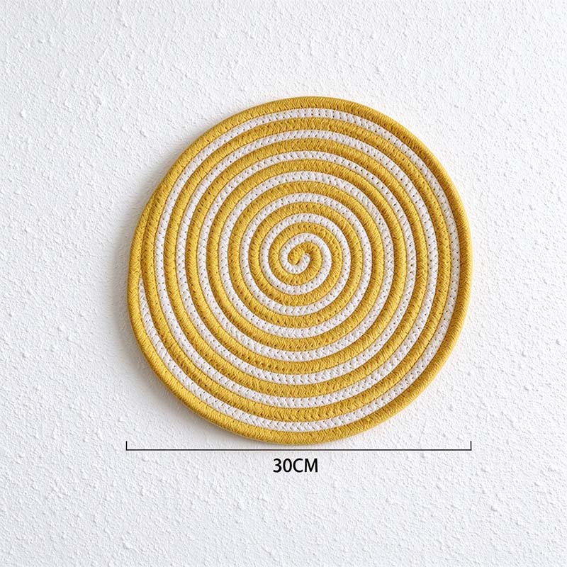 CouldNook Two Tone Rope Table Mat - Spiral