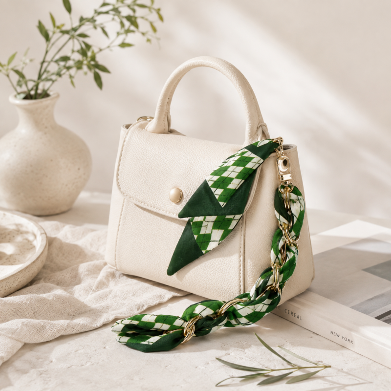 CouldNook Botanical Scarf Phone Wrist Strap - Upscale Anti‑Drop Lanyard