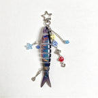 CouldNook Segmented Fish Keychain - Beaded Side Charms