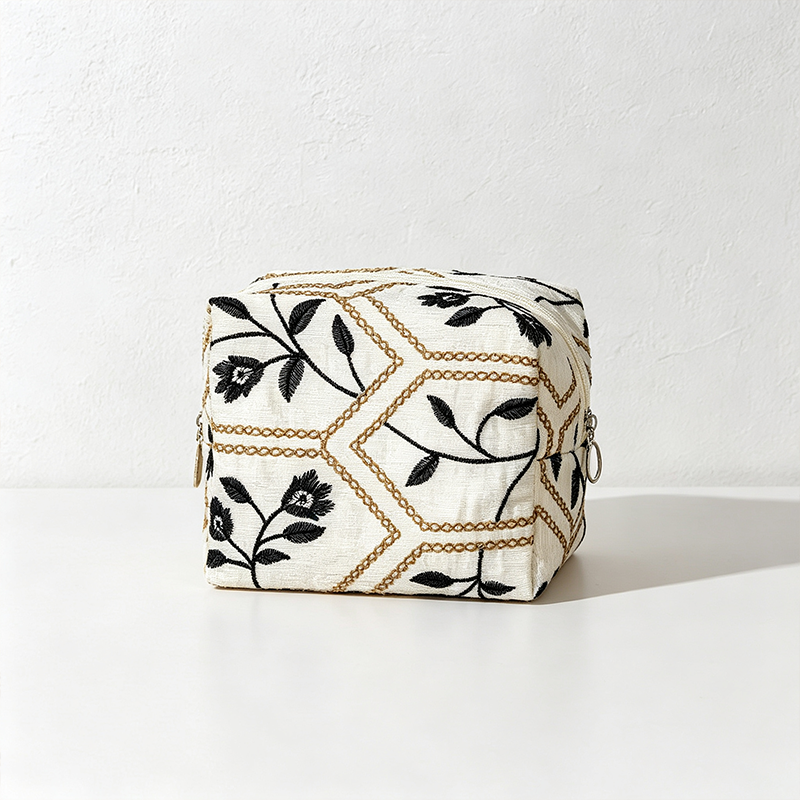CouldNook Leaf Pattern Makeup Bag - Vanity Storage Accent