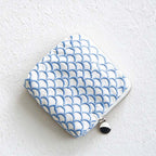 CouldNook Embroidered Jewelry Pouch - Zip Closure and Divided Fabric Interior