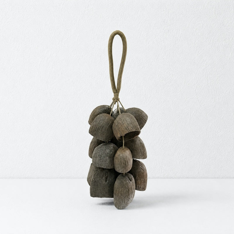 CouldNook Natural Seed Shell Hanging Charm - Braided Loop
