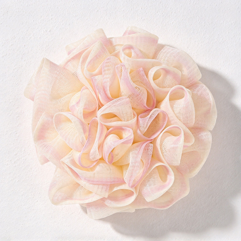 CouldNook Rose Soap Pouch - Ruffled Mesh Flower and Rear Pocket