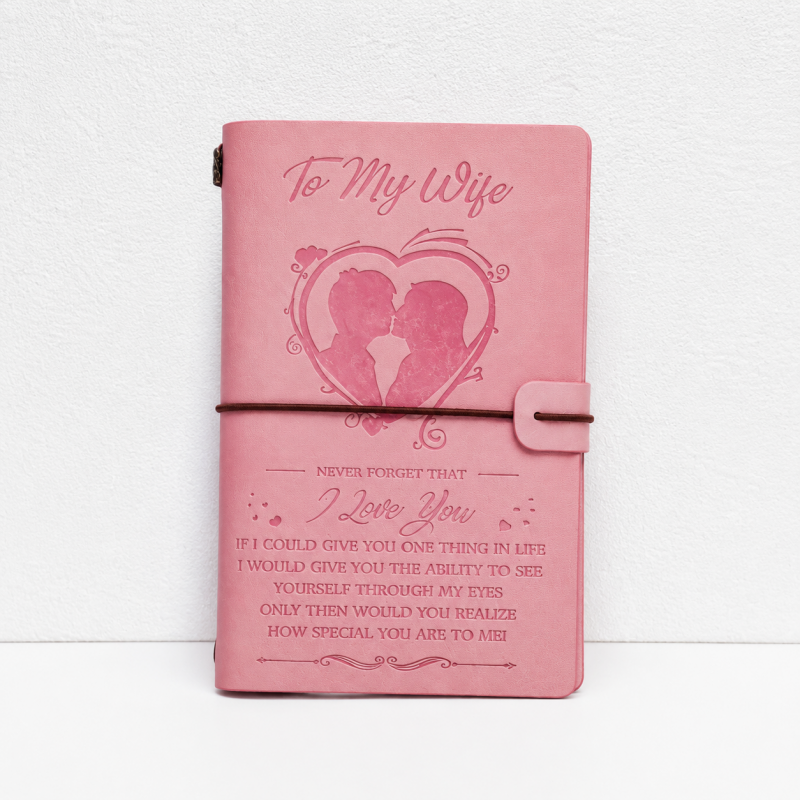 CouldNook Pink Pocket Notebook - Elastic Closure and Pockets