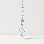 CouldNook Celestial Crystal Suncatcher - Moon and Star Designs