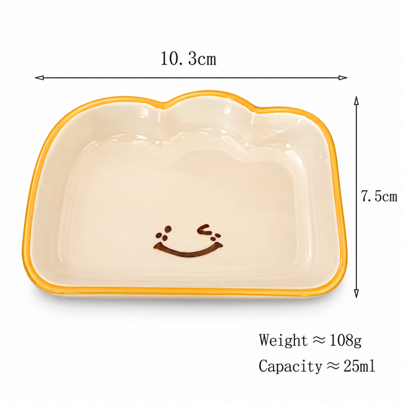 CouldNook Snack Shape Dipping Dish - Smiling Designs