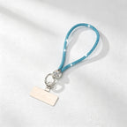 CouldNook Rhinestones Set Wrist Phone Strap with Heart-Shaped Links