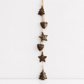 Rust Heart‑Star Bells 6‑Pack