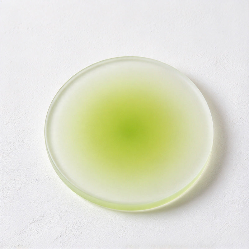 CouldNook Frosted Coaster - Soft Color Halo and Round Minimal Outline