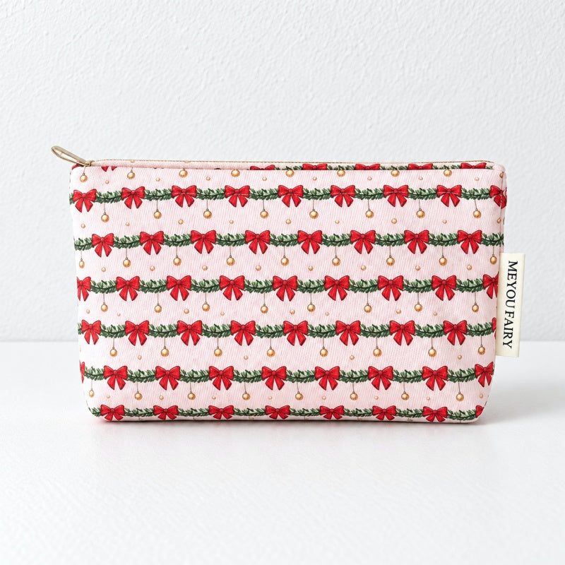 CouldNook Christmas Makeup Pouch - Festive Printed Patterns