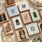 CouldNook Window Motif Stamp - Decorative Frames and Wood Mount