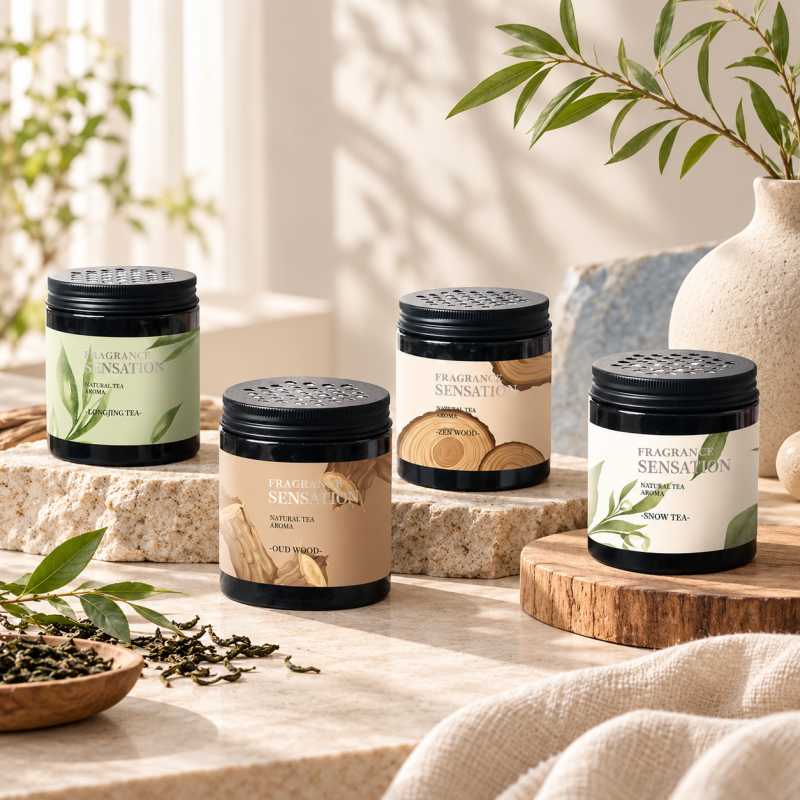 CouldNook Fragrance Bead Jar - Tea and Wood Scents