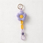 CouldNook Flower Hat Clip - Beaded Cord and Round Attachment Ring